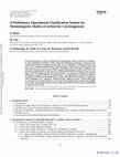 Research paper thumbnail of A Preliminary Operational Classification System for Nonmutagenic Modes of Action for Carcinogenesis