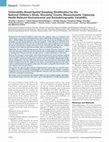 Research paper thumbnail of Vulnerability-Based Spatial Sampling Stratification for the National Children’s Study, Worcester County, Massachusetts: Capturing Health-Relevant Environmental and Sociodemographic Variability