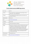 Research paper thumbnail of Torsion based universal MEMS logic device