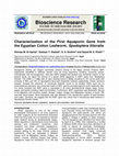 Research paper thumbnail of Characterization of the First Aquaporin Gene from the Egyptian Cotton Leafworm , Spodoptera littoralis