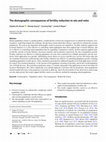 Research paper thumbnail of The demographic consequences of fertility reduction in rats and voles