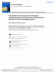 Research paper thumbnail of The skeletons of Cyclops and Lestrigons: misinterpretation of Quaternary vertebrates as remains of the mythological giants