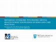 Research paper thumbnail of Metabolic Syndrome: Psychiatric-Mental Health Nurses' Knowledge of Risks and Care Practices