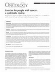 Research paper thumbnail of Exercise for people with cancer: a systematic review