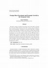 Research paper thumbnail of Foreign Direct Investment and Economic Growth in the European Union