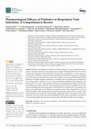 Research paper thumbnail of Pharmacological Efficacy of Probiotics in Respiratory Viral Infections: A Comprehensive Review