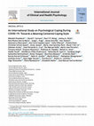 Research paper thumbnail of An International Study on Psychological Coping During COVID-19: Towards a Meaning-Centered Coping Style