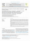 Research paper thumbnail of Social constructs, late recognition and decision making for managing fast breathing in children