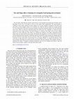 Research paper thumbnail of Size and shape affect swimming of a triangular bead-spring microswimmer