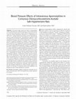 Research paper thumbnail of Blood Pressure Effects of Intravenous Apomorphine in Conscious Deoxycorticosterone-Acetate Salt???Hypertensive Rats