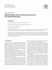 Research paper thumbnail of Spatial Rotation of the Fractional Derivative in Two-Dimensional Space