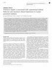 Research paper thumbnail of Telomere length is associated with oppositional defiant behavior and maternal clinical depression in Latino preschool children