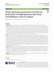 Research paper thumbnail of Urban electricity governance and the (re) production of heterogeneous electricity constellations in Dar es Salaam