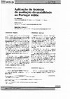 Research paper thumbnail of Aplicação de técnicas de avaliação da usabilidade ao Portugal inSite