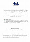 Research paper thumbnail of An assessment of contaminant concentrations in toothed whale species of the NW Iberian Peninsula: Part I. Persistent organic pollutants