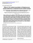 Research paper thumbnail of Effect of 10% sodium ascorbate on Streptococcus mutans adherence to bleached bovine enamel surface