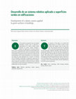 Research paper thumbnail of Desarrollo de un sistema robótico aplicado a superficies verdes en edificaciones