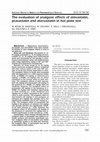 Research paper thumbnail of The evaluation of analgesic effects of simvastatin, pravastatin and atorvastatin in hot plate test