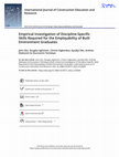 Research paper thumbnail of Empirical Investigation of Discipline-Specific Skills Required for the Employability of Built Environment Graduates