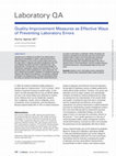 Research paper thumbnail of Quality-Improvement Measures as Effective Ways of Preventing Laboratory Errors