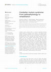 Research paper thumbnail of Cerebellar mutism syndrome: From pathophysiology to rehabilitation