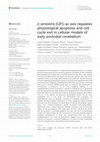 Research paper thumbnail of β-arrestin1-E2F1-ac axis regulates physiological apoptosis and cell cycle exit in cellular models of early postnatal cerebellum