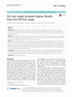 Research paper thumbnail of Do men regret prostate biopsy: Results from the PiCTure study