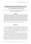 Research paper thumbnail of RESPON PERTUMBUHAN DAN HASIL TANAM SAWI (Brassica juncea L) TERHADAP INTERAKSI BOKASHI SAMPAH PASAR DENGAN UREA