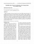 Research paper thumbnail of Readability index of essays as an alternative to the scoring procedure in L 2 academic writing