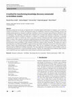 Research paper thumbnail of A method for transforming knowledge discovery metamodel to ArchiMate models