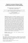 Research paper thumbnail of M.: Empirical assessment of business model transformations based on model simulation