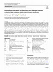 Research paper thumbnail of Investigating applicability of sawdust and retro-reflective materials as external wall insulation under tropical climatic conditions