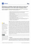 Research paper thumbnail of Performances of Holiday Climate Index (HCI) for Urban and Beach Destinations in Sri Lanka under Changing Climate