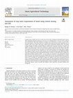 Research paper thumbnail of Assessment of crop water requirement of maize using remote sensing and GIS