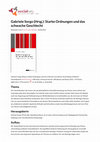 Research paper thumbnail of Rezension vom 26.06.2023 zu: Gabriele Sorgo (Hrsg.): Starke Ordnungen und das schwache Geschlecht. Herstellung weiblicher Unsichtbarkeit. Beltz Juventa (Weinheim und Basel) 2022.