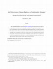 Research paper thumbnail of Aid effectiveness: Human rights as a conditionality measure