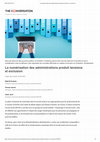 Research paper thumbnail of La numérisation des administrations produit tensions et exclusion