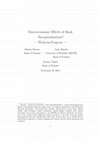 Research paper thumbnail of Macroeconomic Eects of Bank Recapitalizations Work-in-Progress