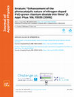 Research paper thumbnail of Erratum: “Enhancement of the photocatalytic nature of nitrogen-doped PVD-grown titanium dioxide thin films” [J. Appl. Phys. 106, 113535 (2009)]