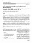 Research paper thumbnail of Clinical Characteristics and efficacy of chemotherapy in sclerosing epithelioid fibrosarcoma