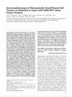 Research paper thumbnail of Immunophenotype of Desmoplastic Small Round Cell Tumors as Detected in Cases with EWS-WT1 Gene Fusion Product