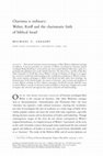 Research paper thumbnail of Charisma is ordinary: Weber, Rieff and the charismatic faith of biblical Israel