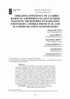 Research paper thumbnail of Shielding Efficiency of a Fabric Based on Amorphous Glass-Covered Magnetic Microwires to Radiation Emitted by a Mobile Phone in 2G and 3G Communication Technologies