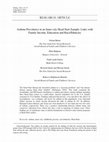 Research paper thumbnail of Asthma Prevalence in an Inner-city Head Start Sample: Links with Family Income, Education and Race/Ethnicity