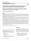 Research paper thumbnail of Supplementation with dairy matrices impacts on homocysteine levels and gut microbiota composition of hyperhomocysteinemic mice