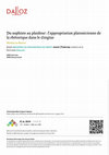 Research paper thumbnail of Du sophiste au plaideur : l’appropriation platonicienne de la rhétorique dans le Gorgias