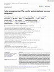 Research paper thumbnail of Solar geoengineering: The case for an international non‐use agreement