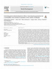 Research paper thumbnail of Governing green industrialisation in Africa: Assessing key parameters for a sustainable socio-technical transition in the context of Ethiopia