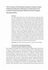 Research paper thumbnail of The Frontiers of the Roman Empire in Eastern Dacia. Preliminary Results of Research Conducted in the Context of the Romanian National limes Program