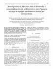 Research paper thumbnail of Investigación de Mercado para el desarrollo y comercialización de un dispositivo móvil para la recarga de equipos electrónicos usados por motociclistas